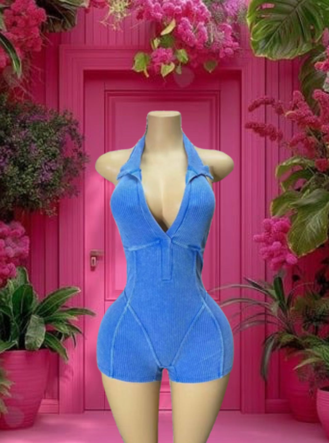 Denim Romper