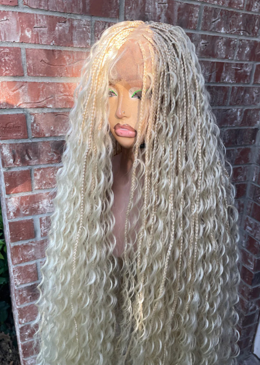 32” Full Lace Box Braid Wig