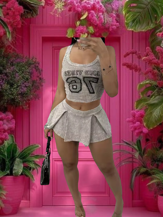 Tennis Skirt Set