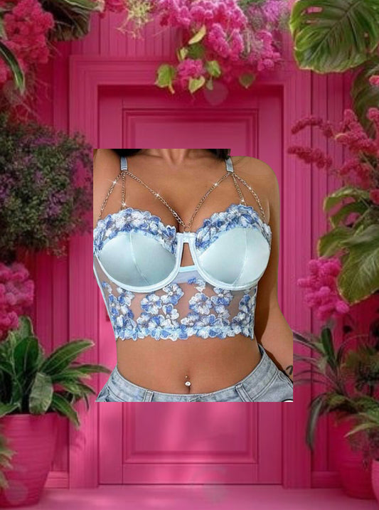 Corset Top (Blue)