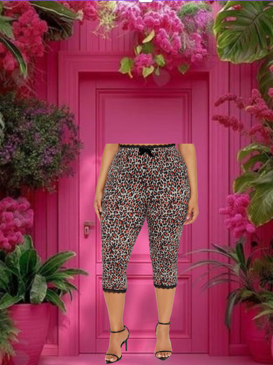 Combo Leopard Capri