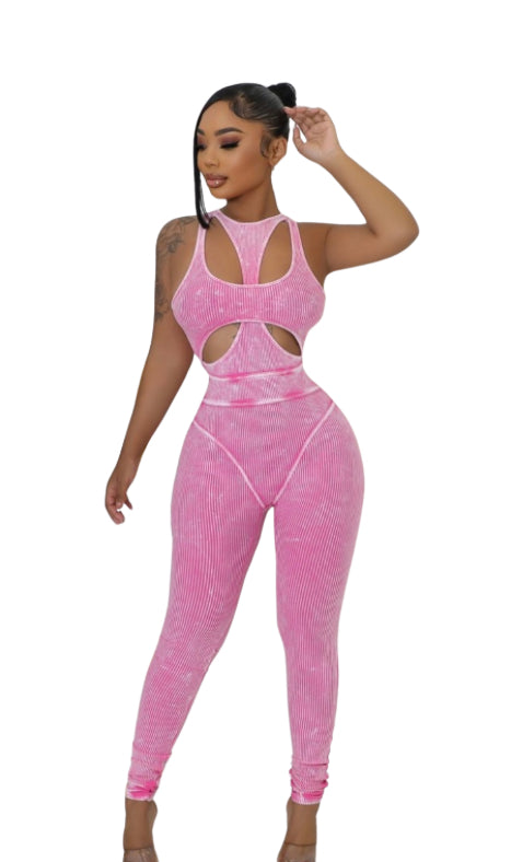 Dat Girl Jumpsuit (Pink)