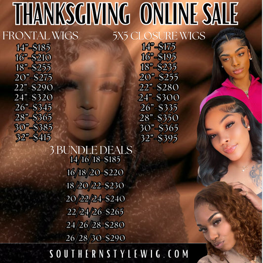 THANKSGIVING  LACE FRONT WIG SALE